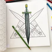 Portada Libro oficial de Alas de sangre para colorear 3