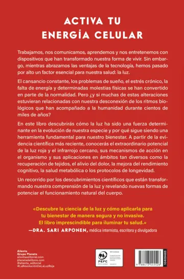 Contraportada La revolución de la luz roja