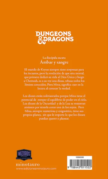 Contraportada La Discípula Oscura nº 03/03 Ámbar y sangre