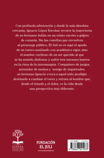 Contraportada El Juli sin comillas