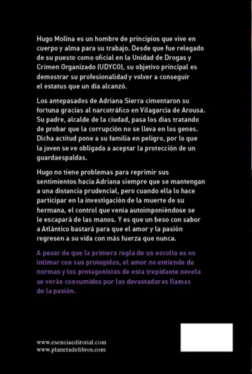 Contraportada Un océano entre tú y yo