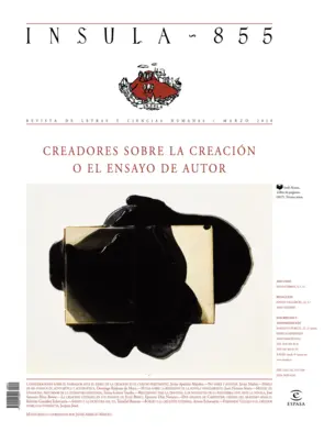 Portada Creadores sobre la creación o el ensayo de autor  (Ínsula n° 855, marzo de 2018)