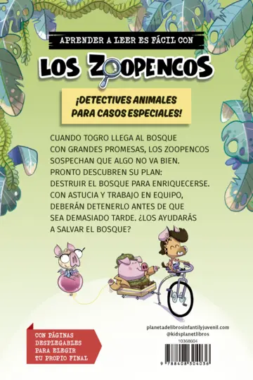 Contraportada Aprende a leer con... Los Detectives Zoopencos 7. El ogro Togro