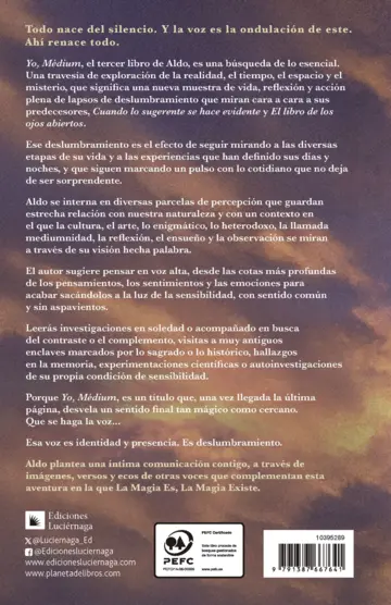 Contraportada Yo, Médium