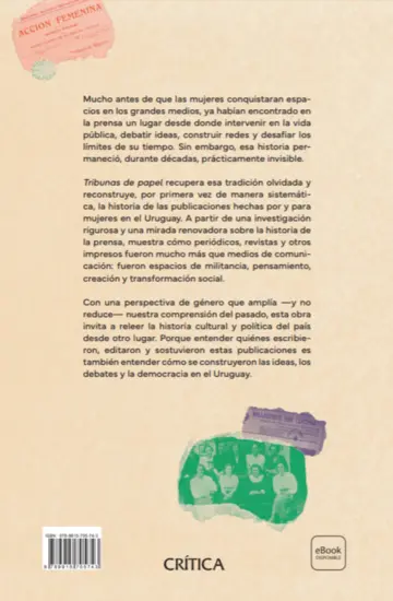 Contraportada Tribunas de papel