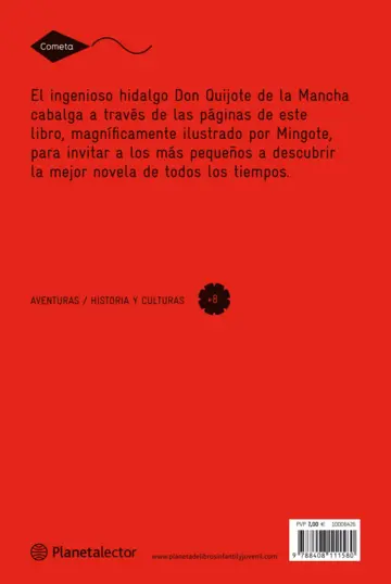 Contraportada Mi primer Quijote