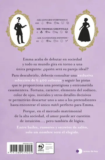 Contraportada La pareja ideal para Emma