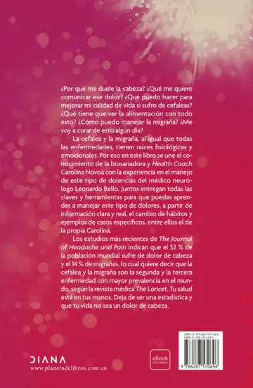 Contraportada Que tu vida no sea un dolor de cabeza