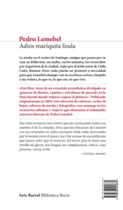 Miniatura contraportada Adiós mariquita linda. Nueva edición