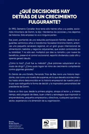 Contraportada Detrás de una Estrella
