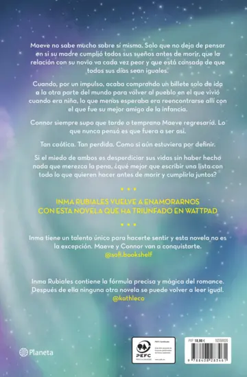 Contraportada Todos los lugares que mantuvimos en secreto