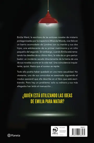 Contraportada El último crimen de la escritora Emilia Ward