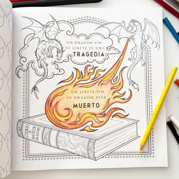 Imagen extra Libro oficial de Alas de sangre para colorear 1