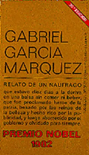 Portada Relato de un naufrago (Cuadernos marginales 8)