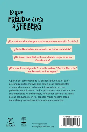 Contraportada Lo que Freud le diría a Spielberg