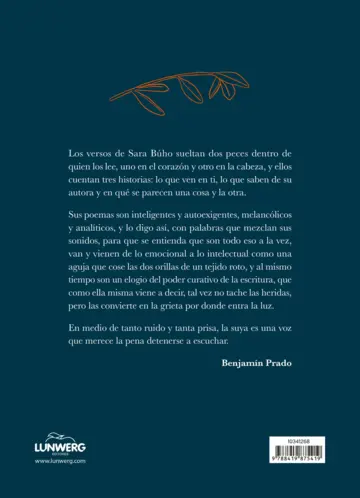 Contraportada Donde descansan las flores