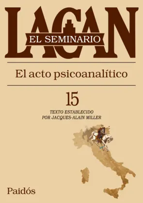 Portada Seminario XV. El acto psicoanalitico