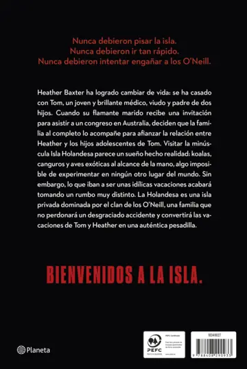 Contraportada La isla maldita