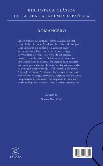 Contraportada Romancero