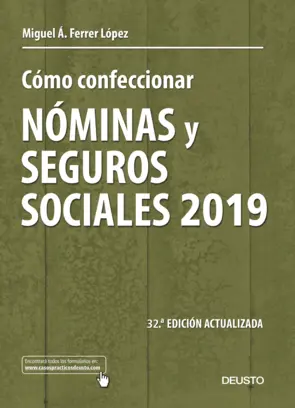 Portada Cómo confeccionar nóminas y seguros sociales 2019
