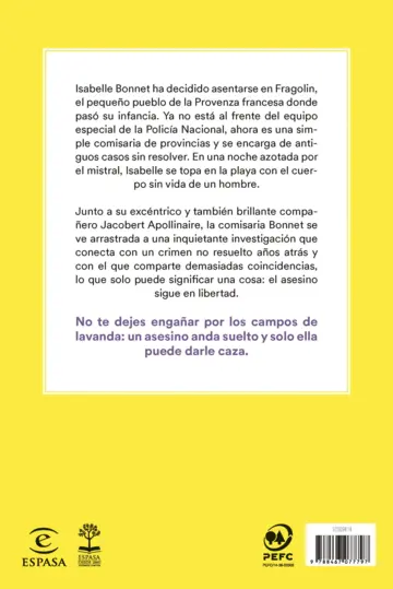 Contraportada Una comisaria en la Provenza. El caso de la víctima silenciada