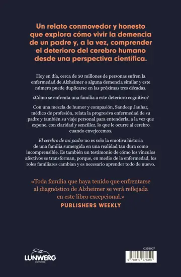 Contraportada El cerebro de mi padre