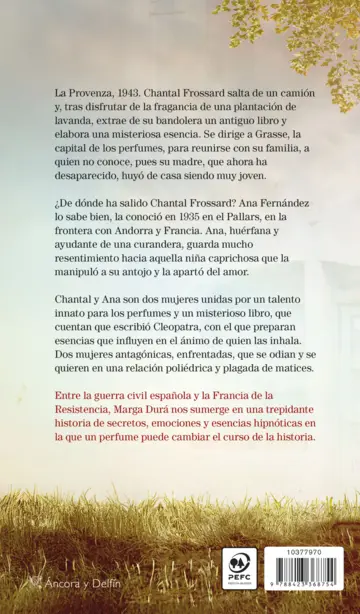 Contraportada La esencia secreta de la casa Frossard