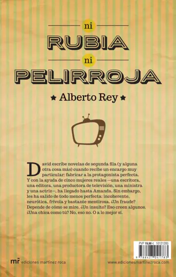 Contraportada Ni rubia ni pelirroja