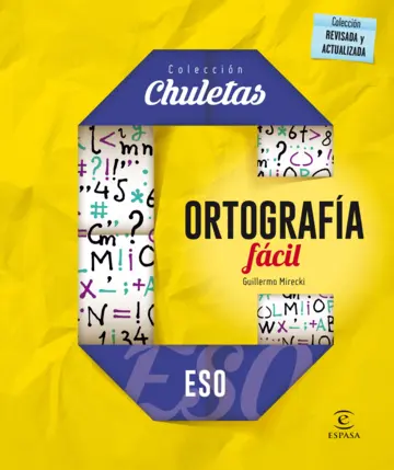 Contraportada Ortografía fácil para la ESO