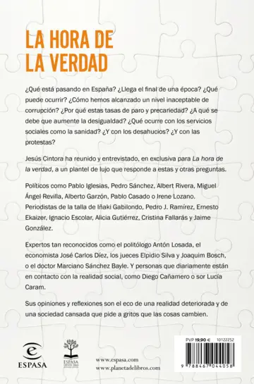 Contraportada La hora de la verdad