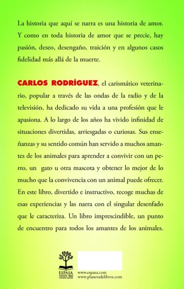 Contraportada Yo y otros animales