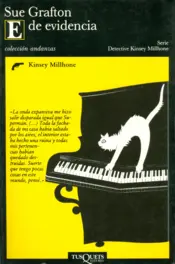 Portada Sue Grafton E de evidencia (Andanzas)
