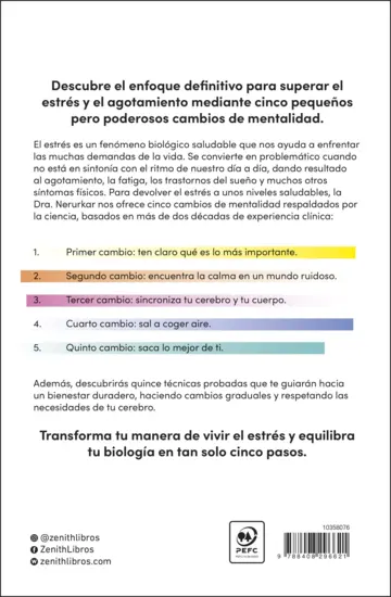 Contraportada Los 5 cambios antiestrés