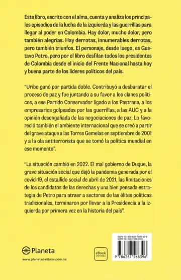 Contraportada La izquierda al poder en Colombia