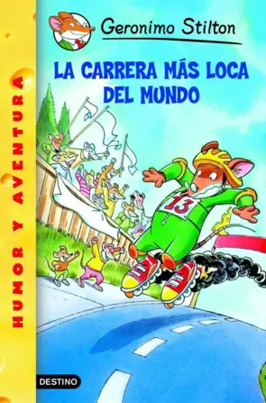 Portada Stilton 24.La carrera mas loca del mundo
