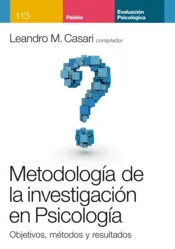 Portada Metodología de la investigación en psicología. Objetivos, métodos y resultados