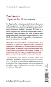 Miniatura contraportada El país de las últimas cosas