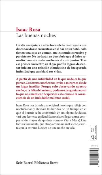 Contraportada Las buenas noches