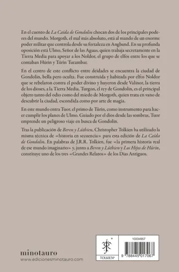 Contraportada La Caída de Gondolin
