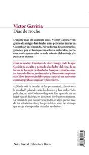 Miniatura contraportada Días de noche. Crónicas de cine