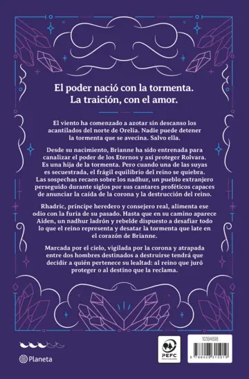 Contraportada La tormenta de los Eternos