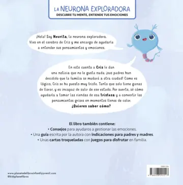 Contraportada La neurona exploradora. Necesito un abrazo