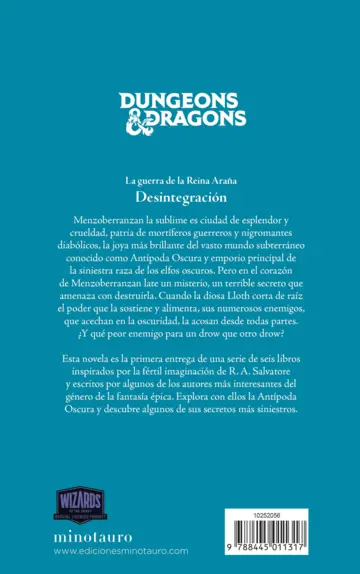 Contraportada La Guerra de la Reina Araña nº 01/06 Desintegración