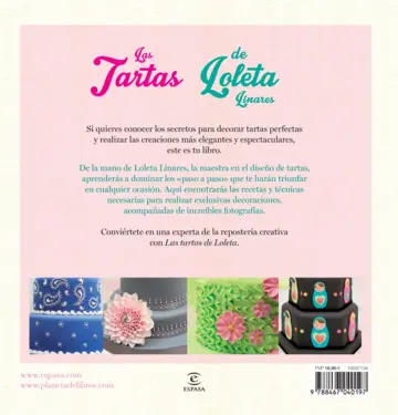 Contraportada Las tartas de Loleta