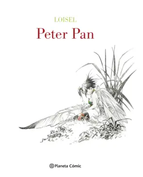 Portada Peter Pan de Loisel (edición de lujo blanco y negro)