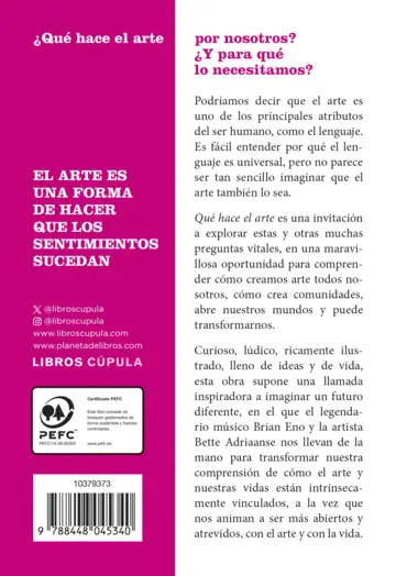 Contraportada Qué hace el arte