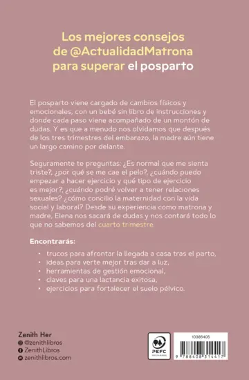 Contraportada Todo lo que nadie te ha contado sobre el posparto