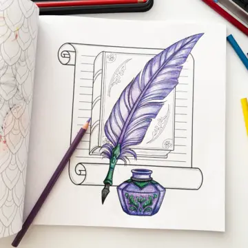 Imagen extra Libro oficial de Alas de sangre para colorear 2