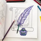 Portada Libro oficial de Alas de sangre para colorear 2