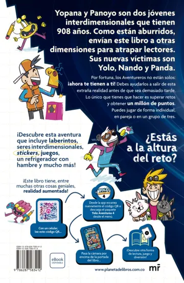 Contraportada Yolo Aventuras 4. La dimensión de los retos